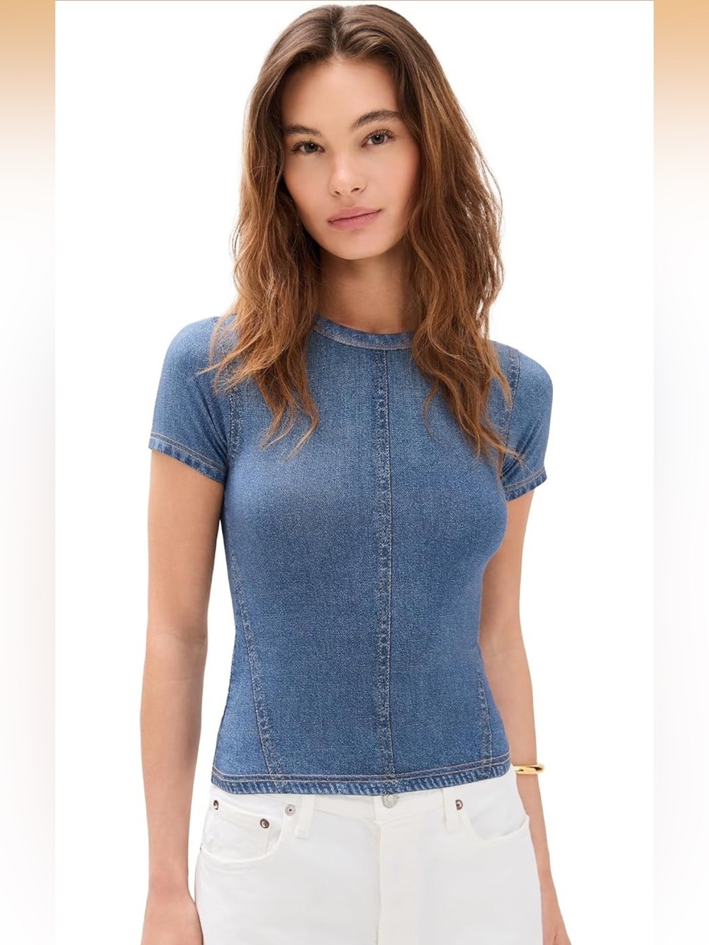 Rag & Bone Miramar Jersey Baby Tee In Cosmos Blue size XXS/TTP NWT